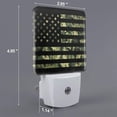 thumbnail image 2 of Pofeuu American Flag Camo Print Night Lights Plug into Wall with Dusk-to-Dawn Light Sensor, LED Nightlight for Bathroom, Adult, Hallway-EU, 2 of 7