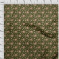 thumbnail image 4 of oneOone Rayon Dark Olive Green Fabric Florals Sewing Craft Projects Fabric Prints By Yard 56 Inch Wide, 4 of 4