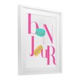 thumbnail image 2 of Stupell Industries Bonjour Macarons Typography White Framed Print Under Glass design by ANNA QUACH, 16 x 13, 2 of 9