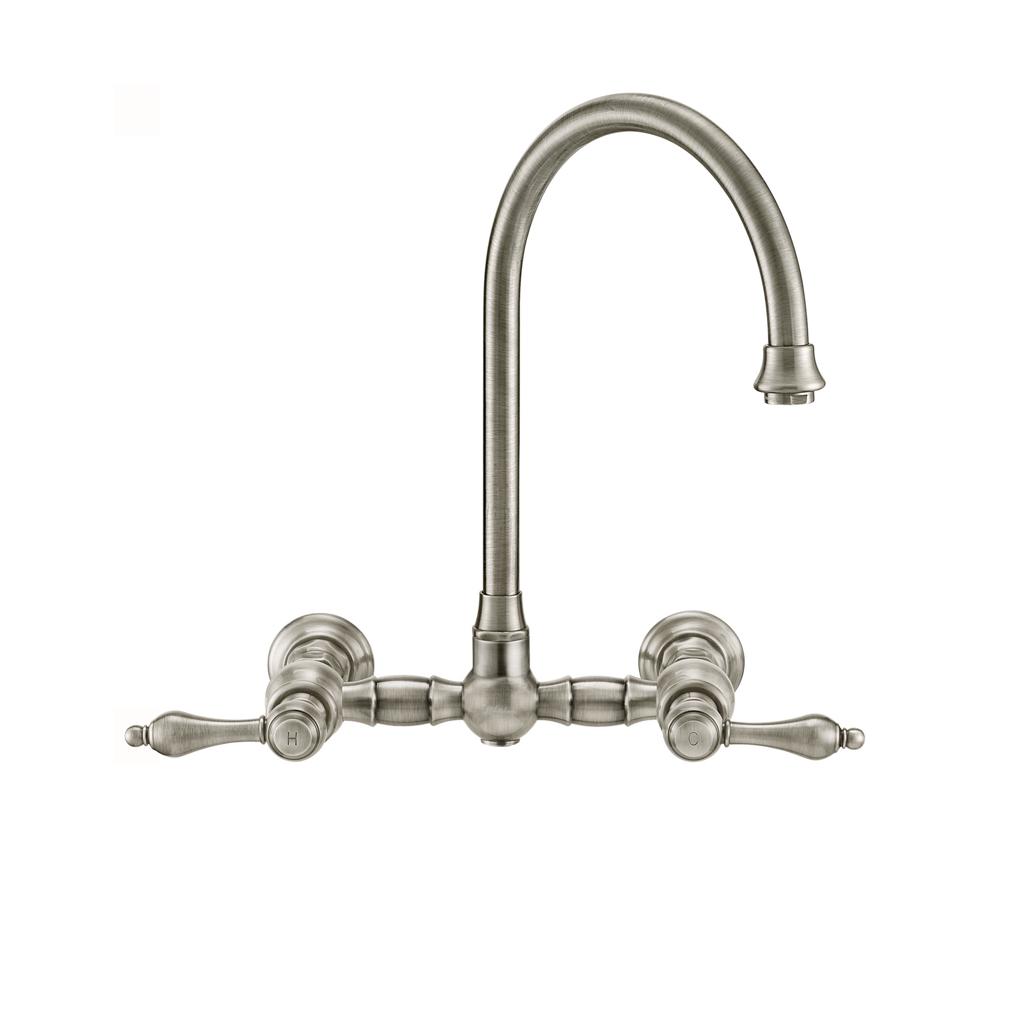Vintage III Plus WHKWLV3-9402-NT-BN 壁取り付け蛇口 ブラッシュドニッケル Vintage III Plus WHKWLV3-9402-NT-BN Wall Mount Faucet, Brushed