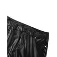 Plus Size Wet Look Faux Leather Leggings Shaping Butt Push Up Leather