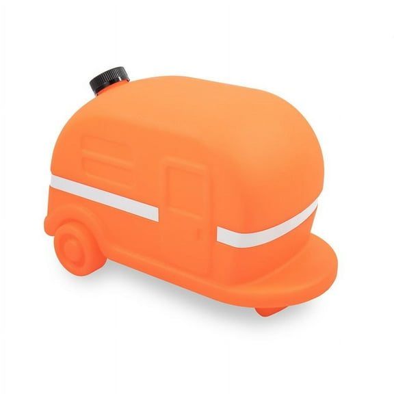 Camco Retro Camper/RV Sewer Weight | Holds 4-in-1 Adapter in Place | 13.45" L x 7.5" W x 8.75" H, Polymer, Orange (43100)