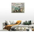 thumbnail image 5 of Farmhouse Barn Truck Wall Art Rustic Old Barn Teal Truck Butterfly Pictures Wall Decor Christian Motivational Quotes Prints Framed Modern Home Artwork for Living Room Bedroom Bathroom 16"x12", 5 of 6