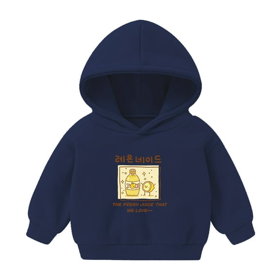 Mercatoo Kids Baby Long Sleeve Hooded Sweatshirts Toddler Boys Girls Cartoon Hoodies Pullover Tops Blouse Fall Winter Clothes
