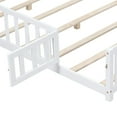 thumbnail image 6 of Noble House Tonya Full Montessori Floor Bed, Storage Headboard Bookcase & Chalkboard, Versatile Platform Beds, White, 6 of 16