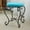 Multi-color, variant on International Caravan Round Iron Vanity Stool with Cushion