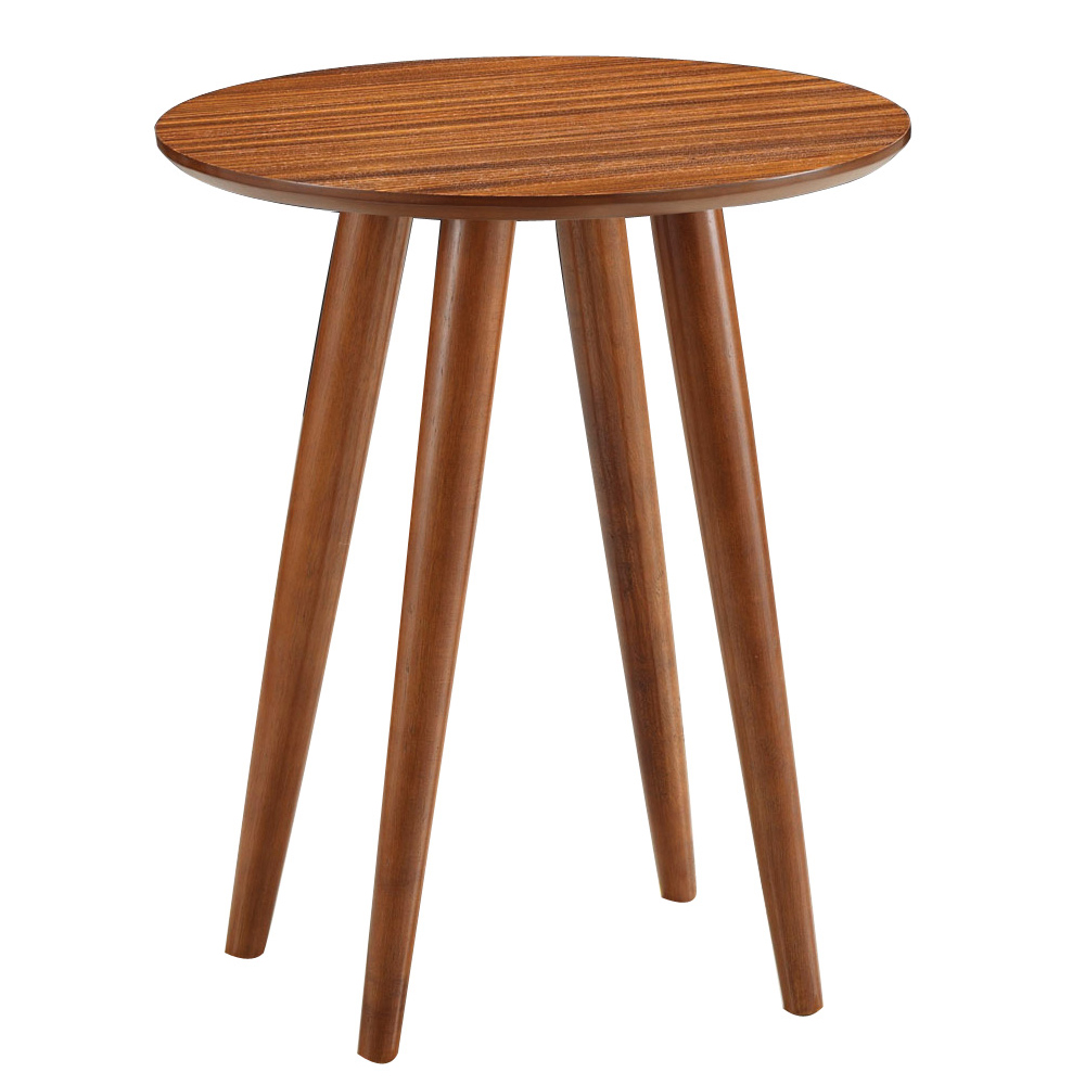 Tanzania Rich Mahogany Wood End Table Tables Home & Garden