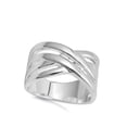 thumbnail image 4 of Criss Cross Infinity Knot Wide Ring .925 Sterling Silver Band Jewelry Female Male Unisex Size 8, 4 of 4
