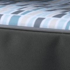 Nuby Easy-Go Lightweight High Chair Booster Seat, For 9 Months and up, Gray & Blue
