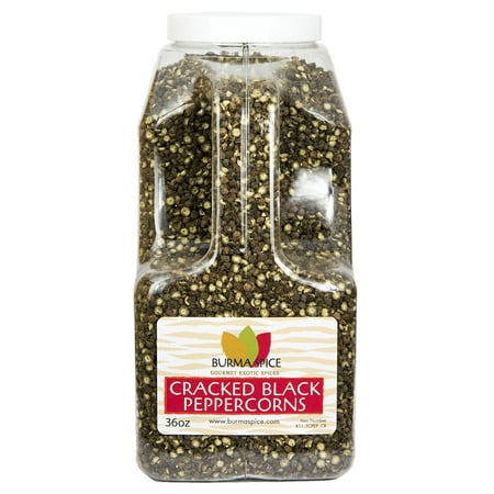 Burma Spice Cracked Black Peppercorn  Bold, Spicy and Clove-like Flavors  Versatile Spice Ideal for Dry Rubs 2.25 lbs