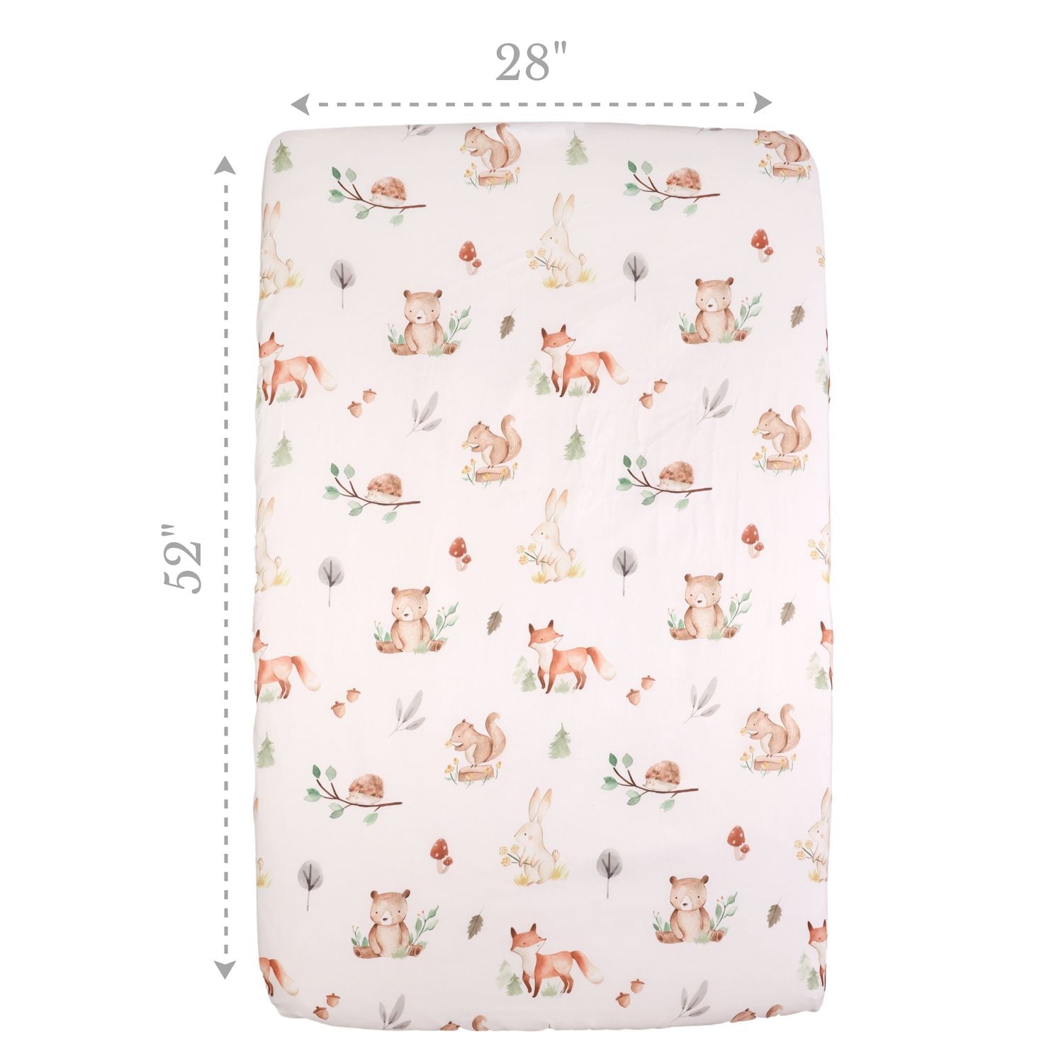 2-Pack Fitted Crib Sheets, Woodland