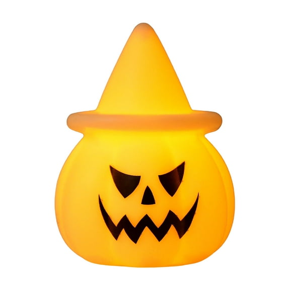 ChicYu Halloween Pumpkin Electronic Candle Lamp Decoration Prop Ornament Light-Up Toy Pumpkin Lantern Party Decor for Halloween Party or Home Display