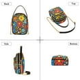 thumbnail image 3 of FORMRS Crossbody Bag for Women Quilted Travel Shoulder Cell Phone Purse with Chain Strap Handbag, Cartoon Flowers, 3 of 7