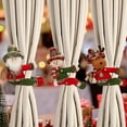 thumbnail image 4 of Mightlink Christmas Curtain Buckle,Plush Santa Claus Elk Snowman Curtain Tie for Home Office Parties Curtain, 4 of 7