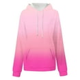 thumbnail image 3 of VEKDONE Junior Sweatshirt Zip Up Fall Sweatshirt for Women Autumn Pullover Tops Drawstring Hoodies Long Sleeve Graphic Sweatshirt ZA Pink Large, 3 of 4