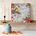 thumbnail image 3 of Ships Next Day Canvas Wall Art 16"x16", Merry Christmas Wood Framed Canvas Print Painting, Poinsettia Xmas Tree Snowflake Winter Ready to Hang Picture Wall Decor for Home Bedroom Kitchen Office, 3 of 9