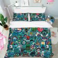 thumbnail image 2 of 3D Green Illustration Sport Doodle Quilt Cover Set Bedding Set Duvet Cover, 2 of 3