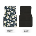 thumbnail image 2 of Honeii Lilies Flowers Print Car Foot Mat Four-Piece Set - Front & Rear Universal Car Floor Mats for SUVs, Trucks, Sedans, 2 of 7