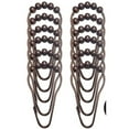 thumbnail image 3 of InterDesign Steel Roller Shower Curtain Rings/Hooks, Bronze, Set of 12, 3 of 3