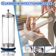thumbnail image 2 of Stainless Steel Bottle Toiletry Organization Hairdressing Tools Glass Bottle with Stainless Steel Cap, 2 of 9