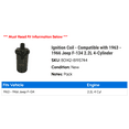 thumbnail image 2 of Ignition Coil - Compatible with 1963 - 1966 Jeep F-134 2.2L 4-Cylinder 1964 1965, 2 of 2