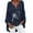 #01 Navy, variant on Ichuanyi Womens Shirts , Plus Size Women Casual Long Sleeve Solid Loose V-neck Shirt Blouse Top