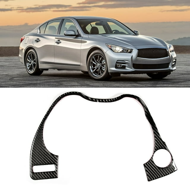 Dashboard Frame Cover, Center Console Dash Trim Carbon Fiber Scratch Resistant Anti Aging Protective Self Adhesive Decoration For Car
