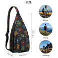 thumbnail image 3 of Gamer Gift Sling Backpack - Digital Loading Screen & Strategy Mode Pattern, Fashionable Water-Resistant Pack for Students, 3 of 4