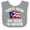 Heather and White, variant on Inktastic Puerto Rican Awesome Boys or Girls Baby Bib