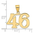 thumbnail image 2 of 14k Gold Polished Sport game Number 46 Pendant Necklace Pendant for Women - 1.1 Grams, 2 of 2