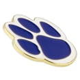 thumbnail image 2 of PinMart's Blue and White Animal Paw Print School Mascot Enamel Lapel Pin, 2 of 3