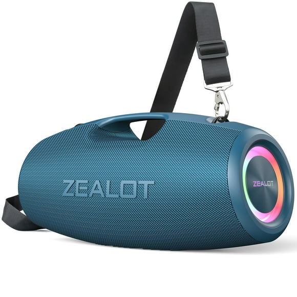 Altavoz Bluetooth ZEALOT inalámbrico de 120 W con graves retumbantes, color azul
