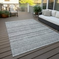 thumbnail image 6 of Addison Rugs Chantille Indoor/Outdoor Transitional Stripes Gray Washable Rectangle Rug, 8' x 10', 6 of 6