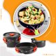 thumbnail image 5 of Sonducket Juego de utensilios de cocina para exteriores de 3 piezas, para acampar, olla para 2-3 personas, utensilios de cocina, sartén plegable Kits de desorden para acampar No.01, 5 of 6
