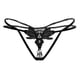 thumbnail image 2 of Bragas tipo tanga para mujer Negro, 2 of 9
