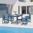 thumbnail image 2 of JUSTLET 5 PC Outdoor Patio Furniture Set, Patio Dining Sets, 4 Chairs and 1 Table, Navy Blue, 2 of 10