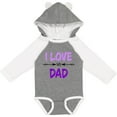 thumbnail image 3 of Inktastic I Love my Dad Fathers Day Boys or Girls Long Sleeve Baby Bodysuit, 3 of 5