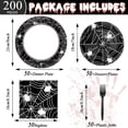 thumbnail image 2 of Artículos de fiesta Qyeahkj Halloween Spider Web, 200 unidades, para 50 invitados, 2 of 7