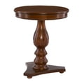 thumbnail image 6 of Powell Stanton Pedestal Accent Side Table, Brown, 6 of 10