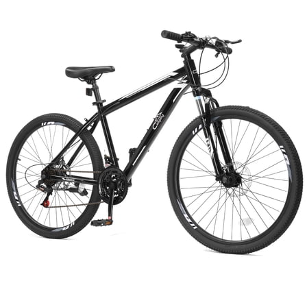 Ktaxon 26 inch Mountain Bike for Adult, 21 Speed Fits Riders 5'0" , Adult Ages 14 , Mens Bike, Unisex, Black