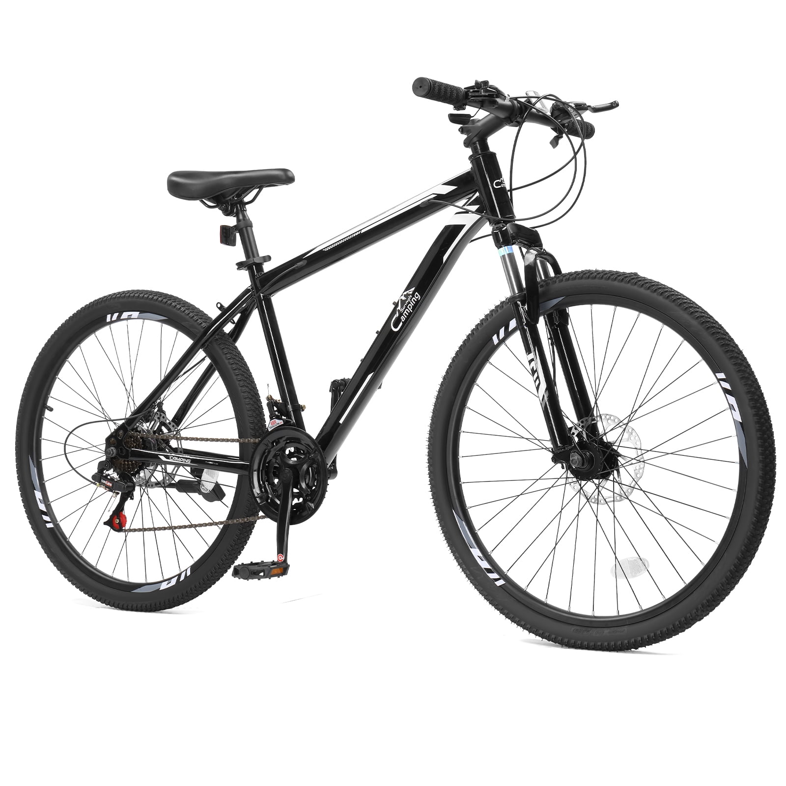 Ktaxon 26 inch Mountain Bike for Adult, 21 Speed Fits Riders 5'0"+, Adult Ages 14+, Mens Bike, Unisex, Black