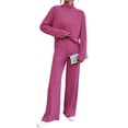 thumbnail image 5 of Hanerdun Women Solid Sleepwear Set Female 2PCS Pajamas Nightwear Pink L, 5 of 5