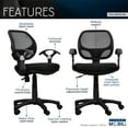 thumbnail image 4 of Midback Mesh Task Office Chair, Black, 4 of 9