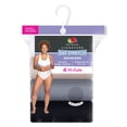 thumbnail image 4 of Women's Fruit of the Loom® Signature Seamless 4-pack Soft Hi-Cut Panty Set 4DSLHCTK Color: Silver Asst Size: 9, 4 of 4