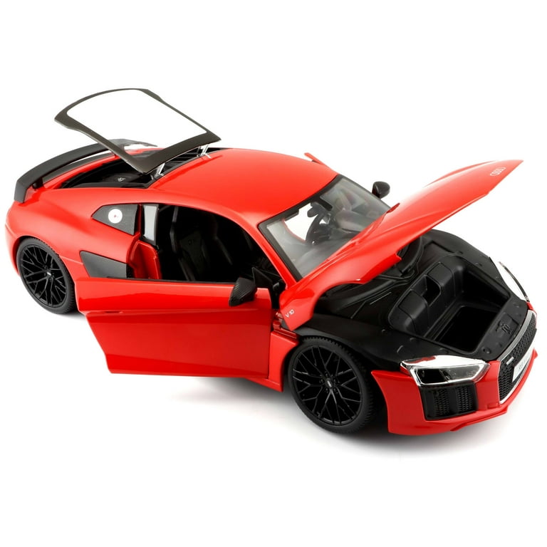 Audi R8 V10 Plus Orange 1/18 Diecast Model Car by Maisto