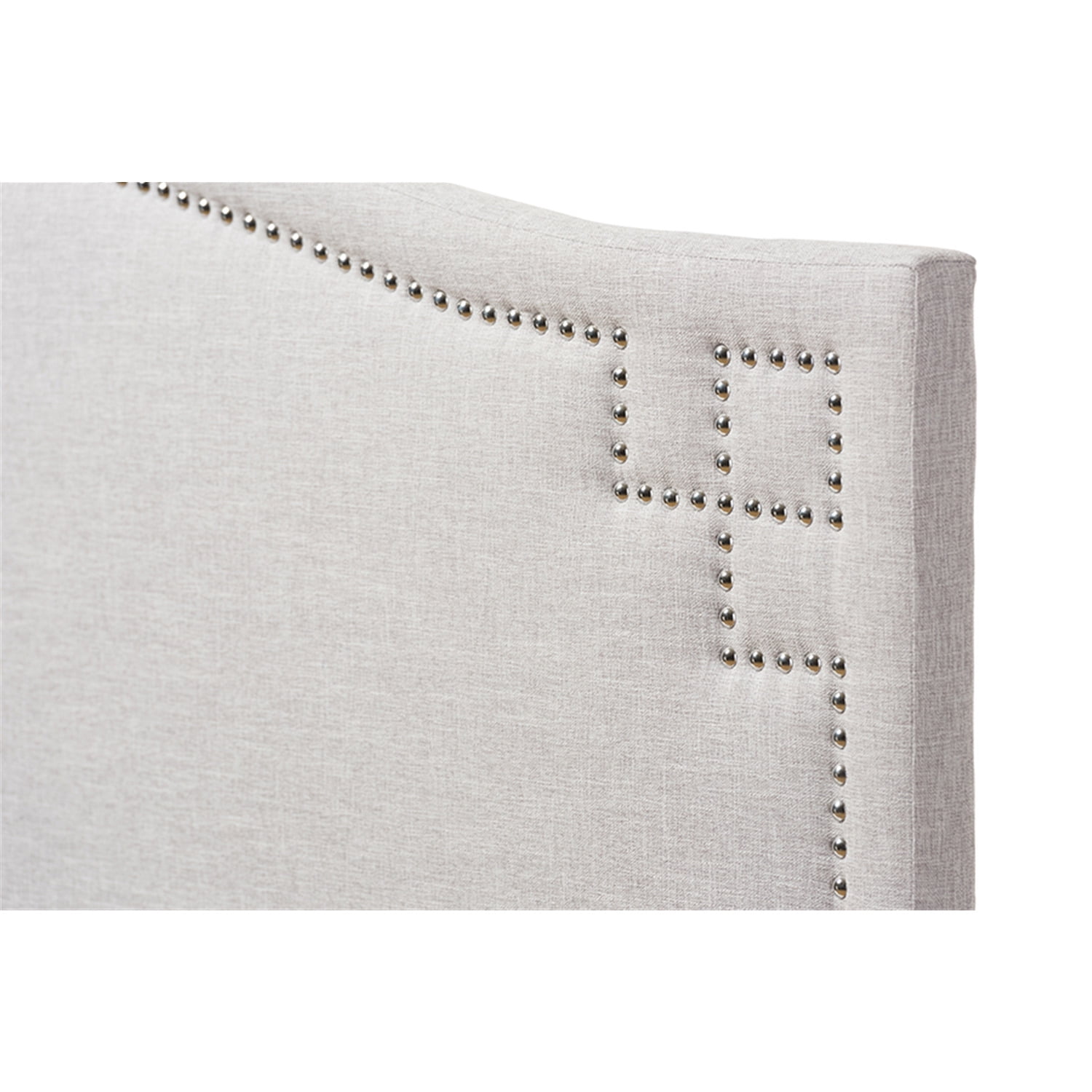 Aubrey Upholstered Queen Headboard in Dark Gray