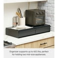 thumbnail image 4 of Yamazaki Home Countertop Drawer with Pull-Out Shelf - Wide, Black, Steel, 4 of 7
