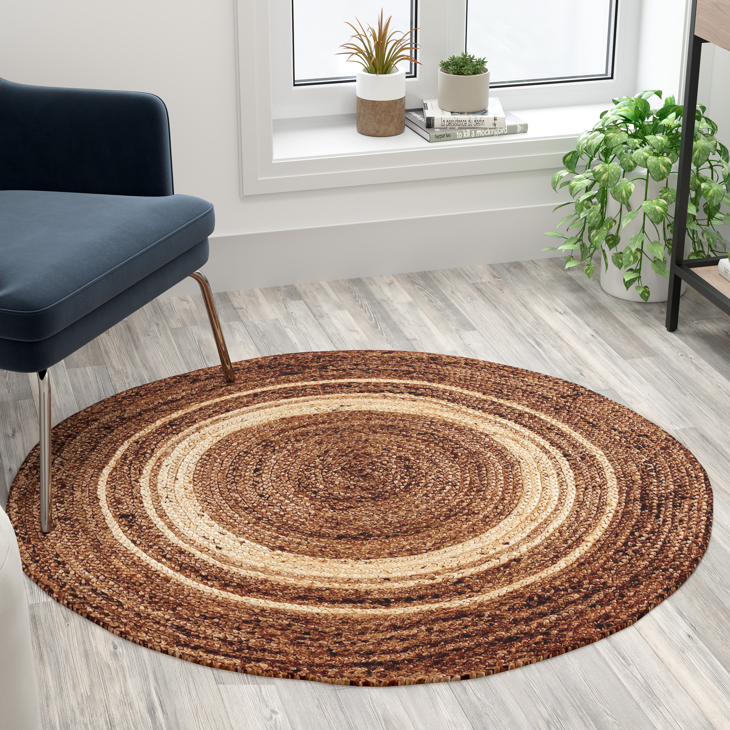 Modern Oxford Collection Rug Small Extra Large Living Room Floor Carpet Brown 
