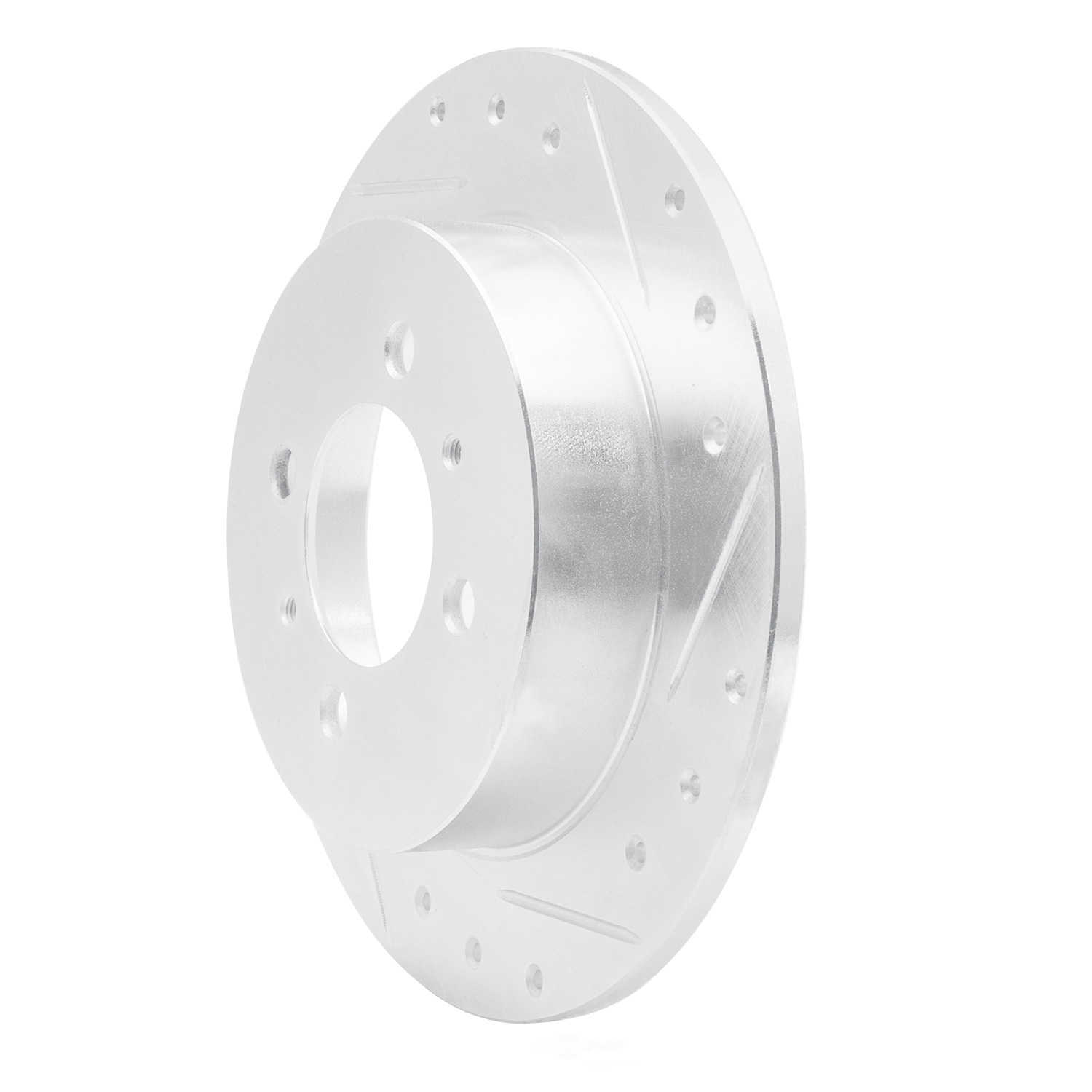 Dynamic Friction Company 631-67038R DFC Brake Rotor - Drilled And Slotted - Silver