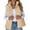 Khaki, variant on Rigardu Puffer Vest Women Corduroy Cropped Puffer Vest for Women Lightweight Stand Collar Sleeveless Jackets Zip Up Clothes Fashion 2024 Vest Coats for Women Brown L